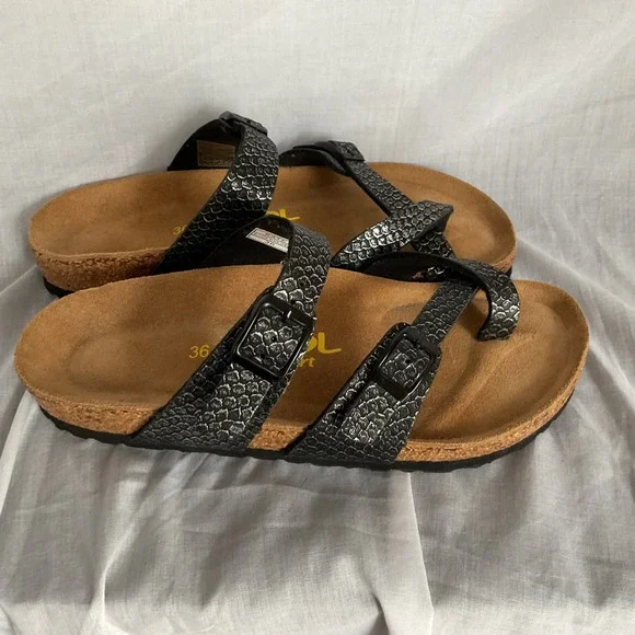 Jool Shoes Jool Kate Sandals Size 36 55 Black Silver Casual